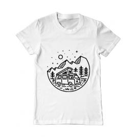 Tricou adler barbat go outdoor alb