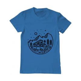 Tricou adler barbat go outdoor albastru azuriu
