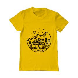 Tricou adler barbat go outdoor galben