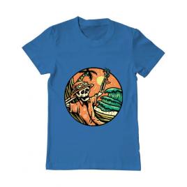 Tricou adler barbat have a nice day albastru azuriu