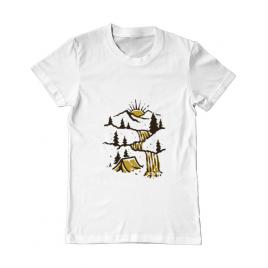 Tricou adler barbat hidden paradise alb