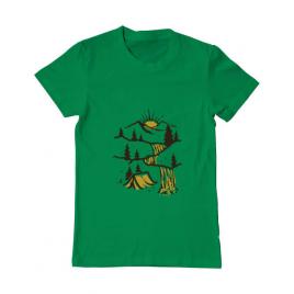 Tricou adler barbat hidden paradise verde mediu