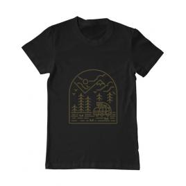 Tricou adler barbat into the mountain negru