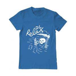 Tricou adler barbat relax albastru azuriu