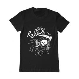 Tricou adler barbat relax negru