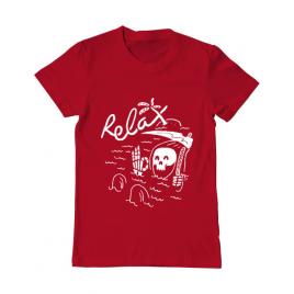 Tricou adler barbat relax rosu
