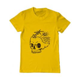 Tricou adler barbat skull island galben