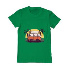 Tricou adler barbat sunset van verde mediu