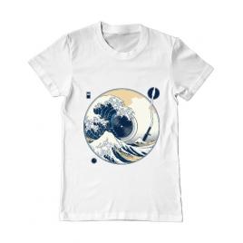 Tricou adler barbat the great wave off sound alb