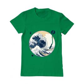 Tricou adler barbat the great wave off sound verde mediu