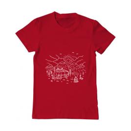 Tricou adler barbat wander rosu