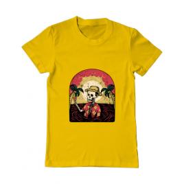 Tricou adler barbat welcome to my paradise galben