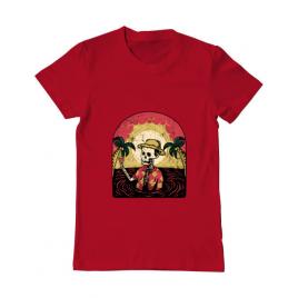 Tricou adler barbat welcome to my paradise rosu