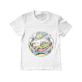 Tricou adler copil asteroid day alb
