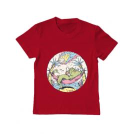 Tricou adler copil asteroid day rosu