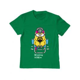 Tricou adler copil breaking minion verde mediu
