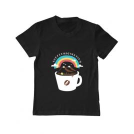 Tricou adler copil coffeemagination negru