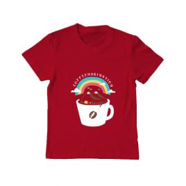 Tricou adler copil coffeemagination rosu