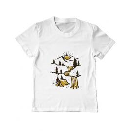 Tricou adler copil hidden paradise alb
