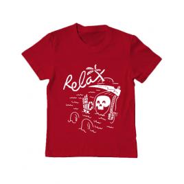 Tricou adler copil relax rosu
