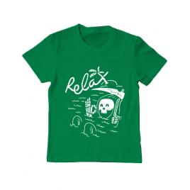 Tricou adler copil relax verde mediu