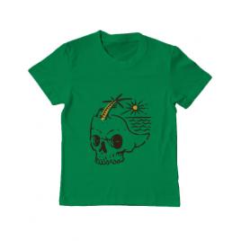Tricou adler copil skull island verde mediu