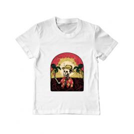 Tricou adler copil welcome to my paradise alb