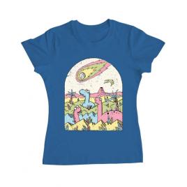 Tricou adler dama asteroid albastru azuriu