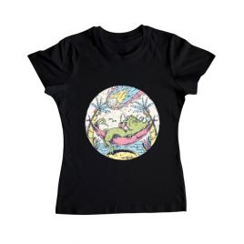 Tricou adler dama asteroid day negru