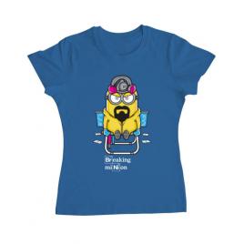 Tricou adler dama breaking minion albastru azuriu