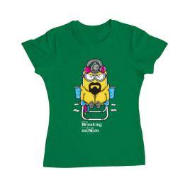 Tricou adler dama breaking minion verde mediu