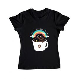 Tricou adler dama coffeemagination negru