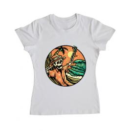 Tricou adler dama have a nice day alb