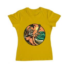 Tricou adler dama have a nice day galben