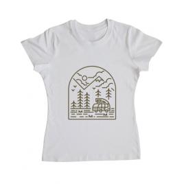 Tricou adler dama into the mountain alb