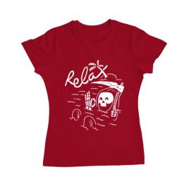 Tricou adler dama relax rosu