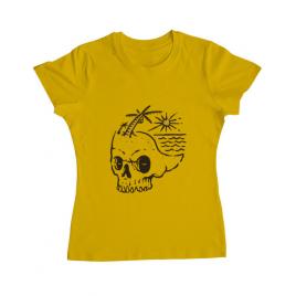 Tricou adler dama skull island galben