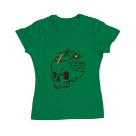 Tricou adler dama skull island verde mediu