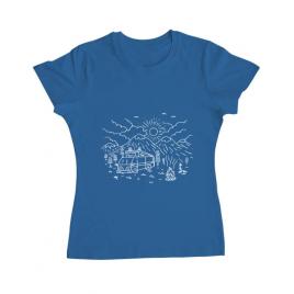 Tricou adler dama wander albastru azuriu
