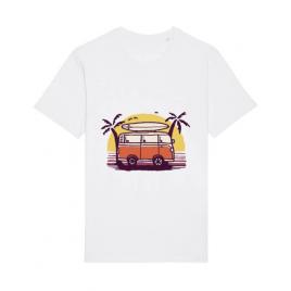 Tricou stanley stella barbat sunset van alb