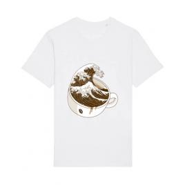 Tricou stanley stella barbat the great wave off coffee alb