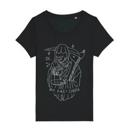 Tricou stanley stella dama ok but first coffee negru