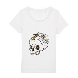 Tricou stanley stella dama skull island alb