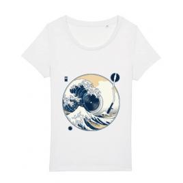Tricou stanley stella dama the great wave off sound alb