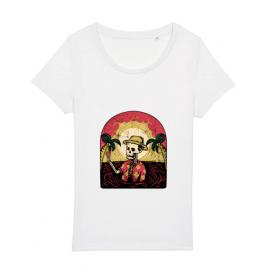 Tricou stanley stella dama welcome to my paradise alb