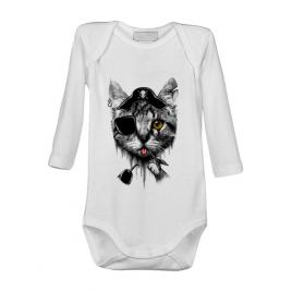 Baby body piratecat alb