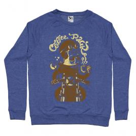 Bluza adler barbat coffee racer albastru melanj