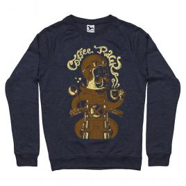 Bluza adler barbat coffee racer denim inchis