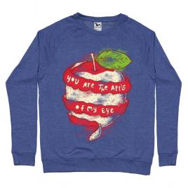 Bluza adler barbat you are the apple of my eye albastru melanj