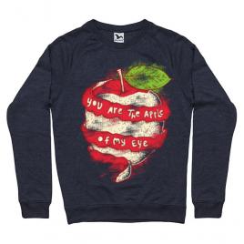 Bluza adler barbat you are the apple of my eye denim inchis